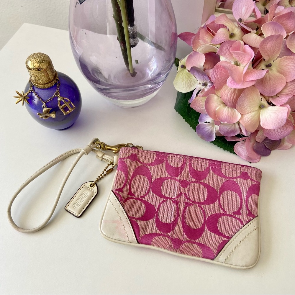 Coach Signature Wristlet Coin Purse